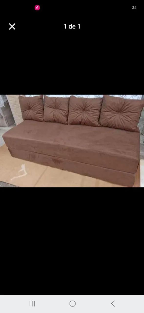 SOFA BICAMA COM ALMOFADAS  - Foto 2