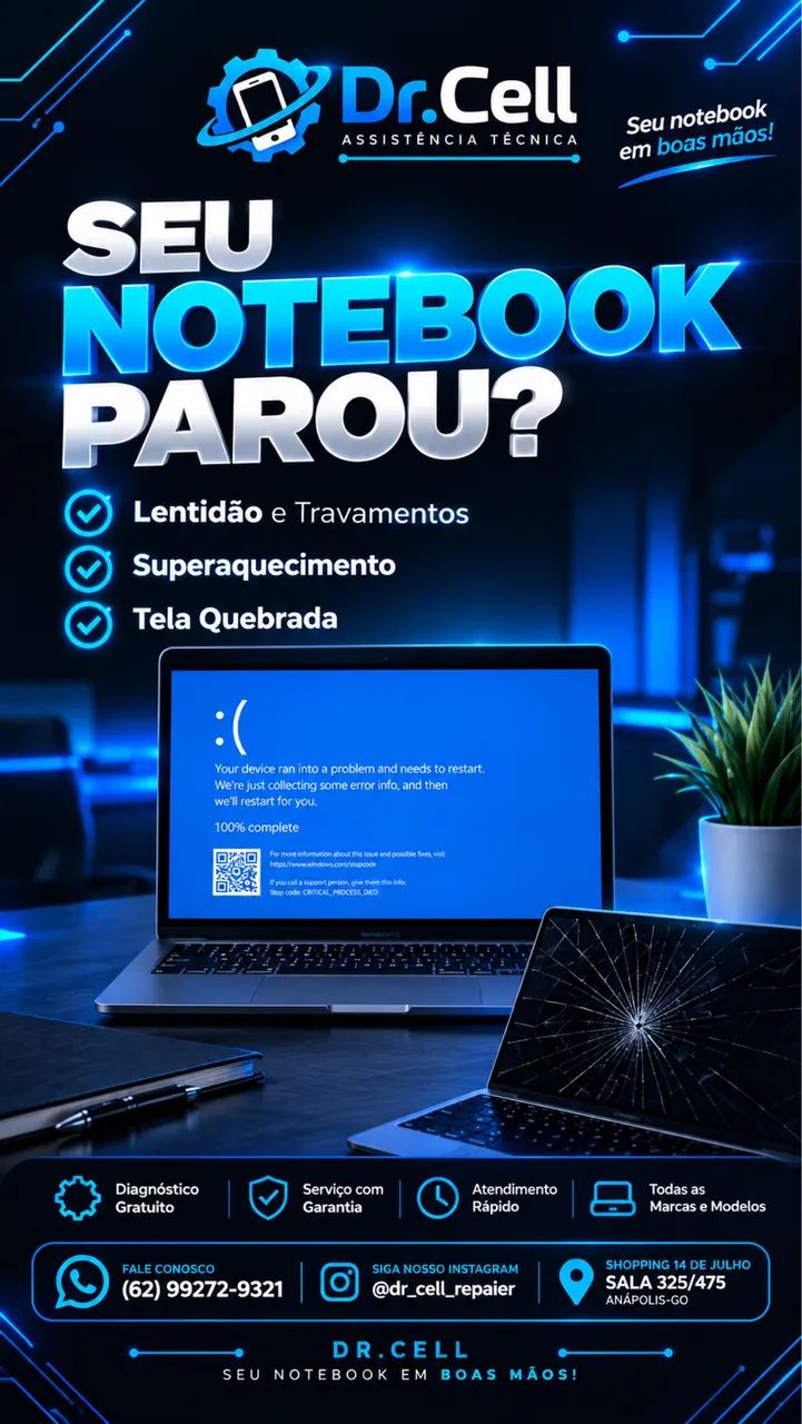 Conserto especializado em notebook/Computadores