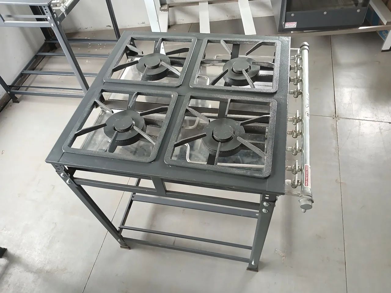 Fogão Industrial 4 Bocas Duplas 30x30 Mr Fogões  - Foto 4