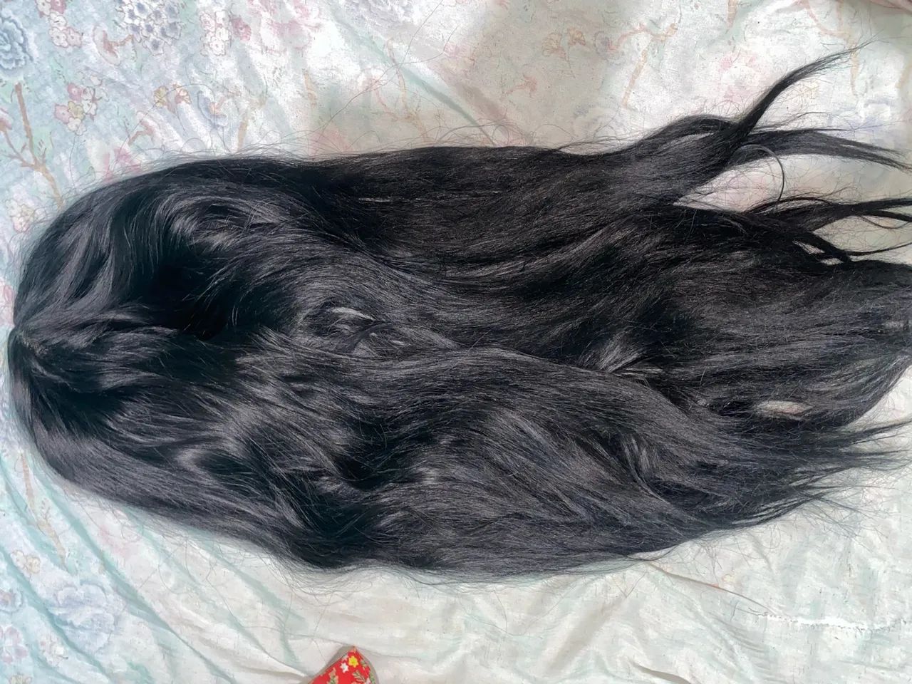 Peruca Lace Frontal Sintética Preta 26 Polegadas - Pouco Usada - Foto 4