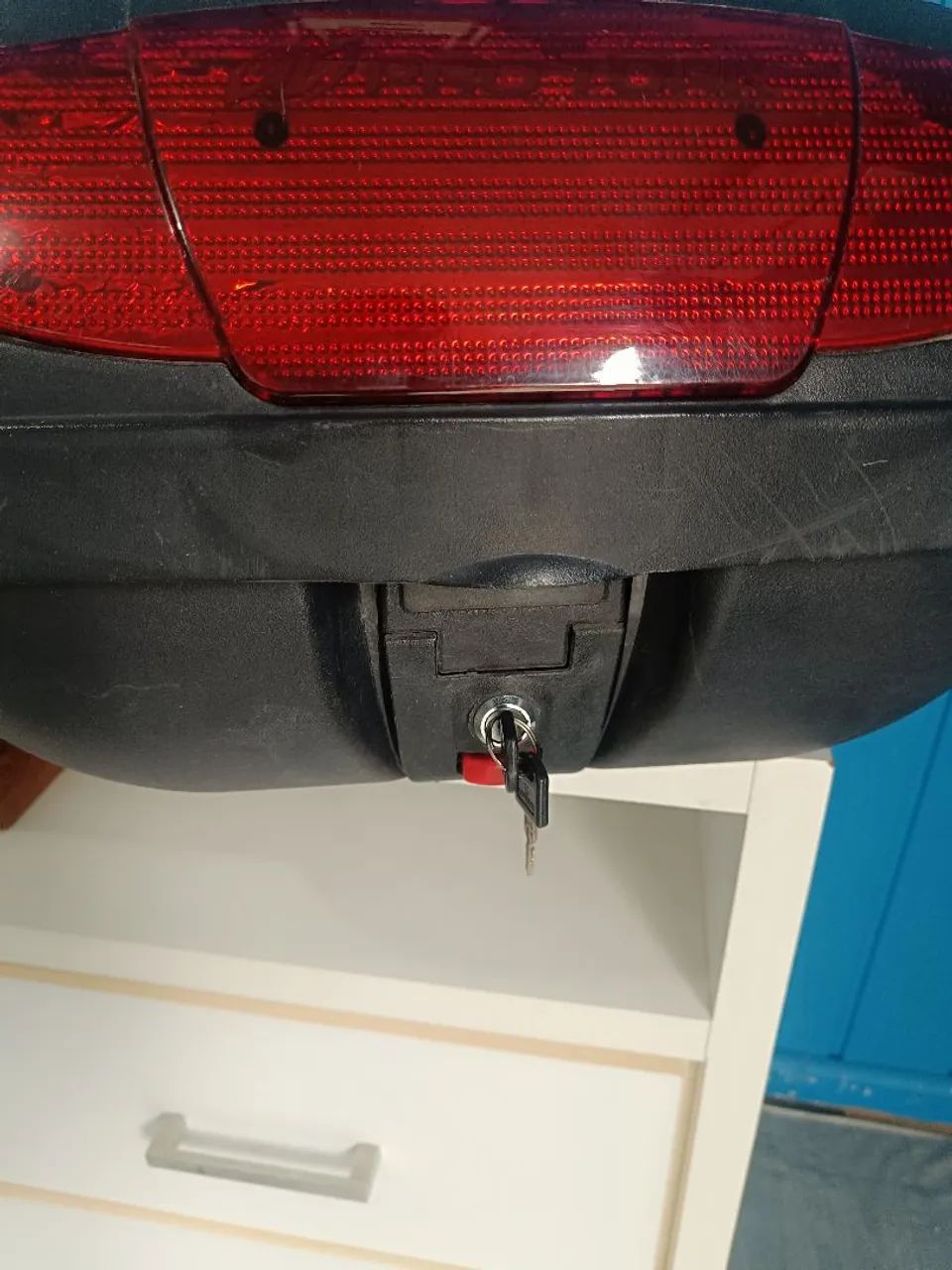 Baú de moto com suporte  - Foto 4