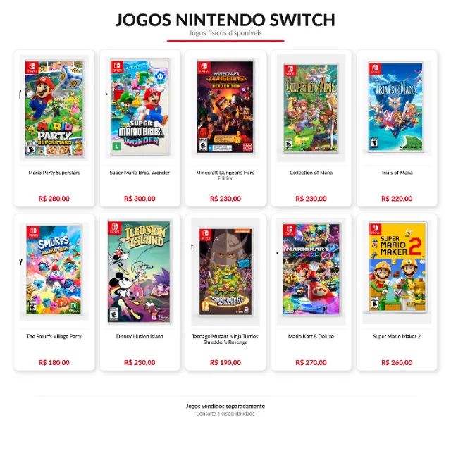 Jogos Nintendo Switch Originais Mario Kart 8 Mario Party Wonder