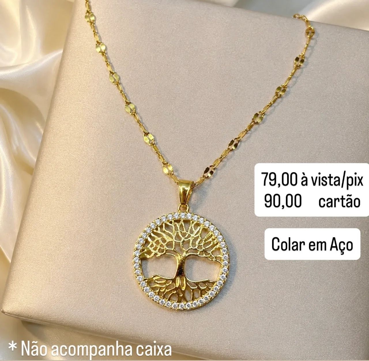 Colar Feminino em Aço Inoxidável  - Foto 2