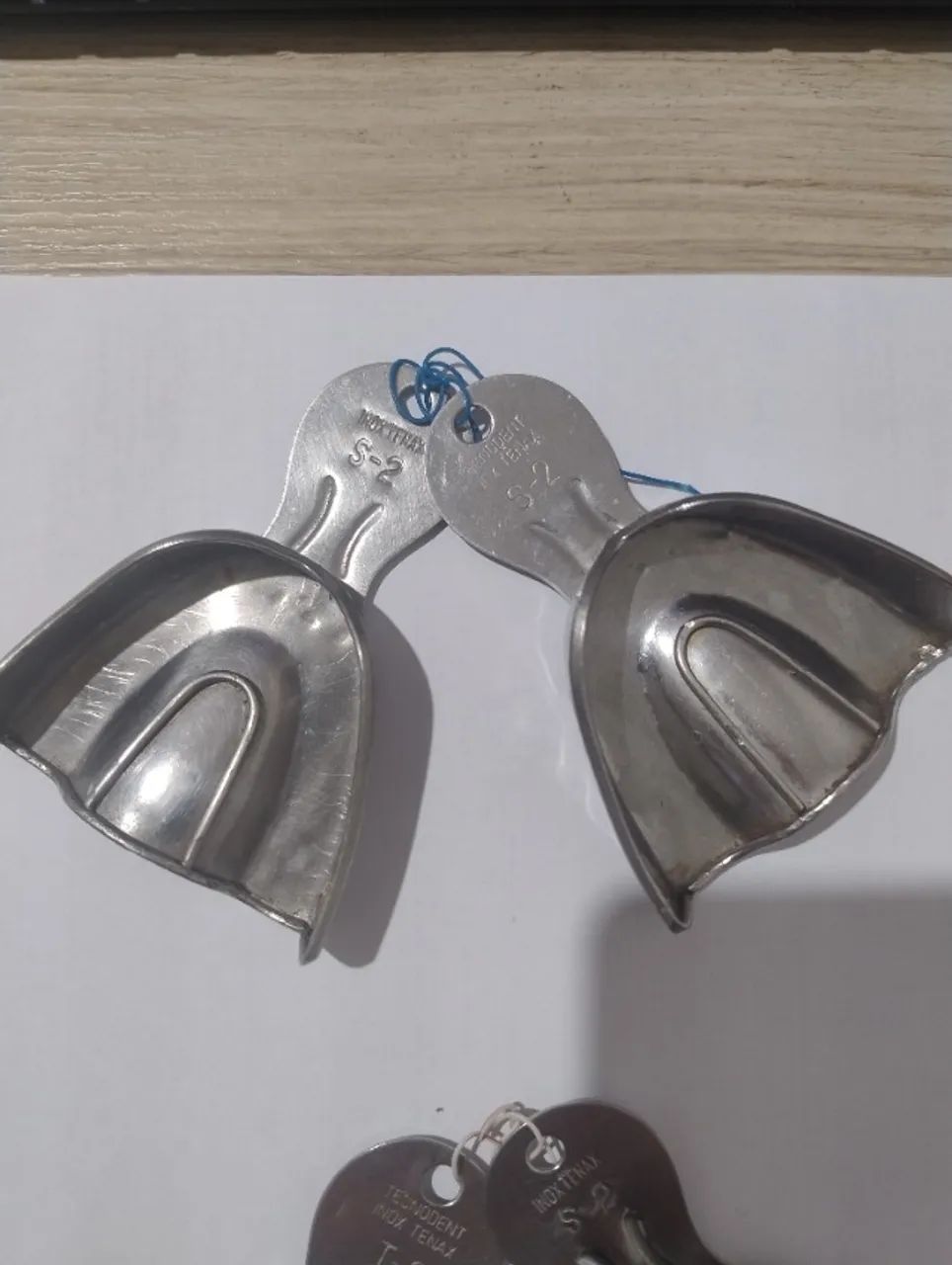 Moldeiras lisas em aço inox para prótese dentária 