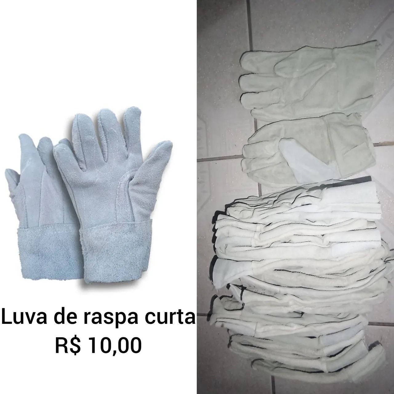 Luva de raspa