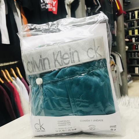 Cueca Box Calvin Klein Verde com Cinza - P M G GG - Foto 2