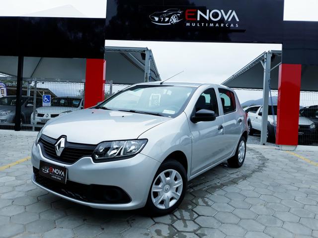 Sandero authentic 1.0 flex completa 12v único dono 2018