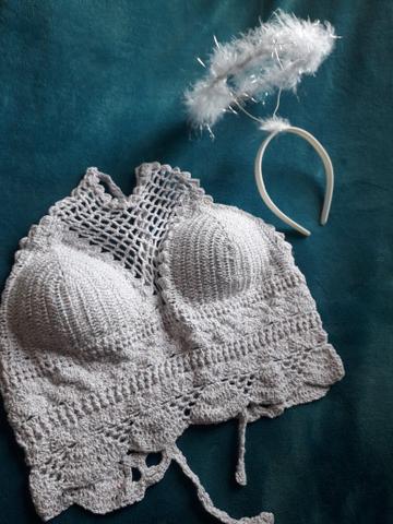 Cropped de crochê - Foto 5
