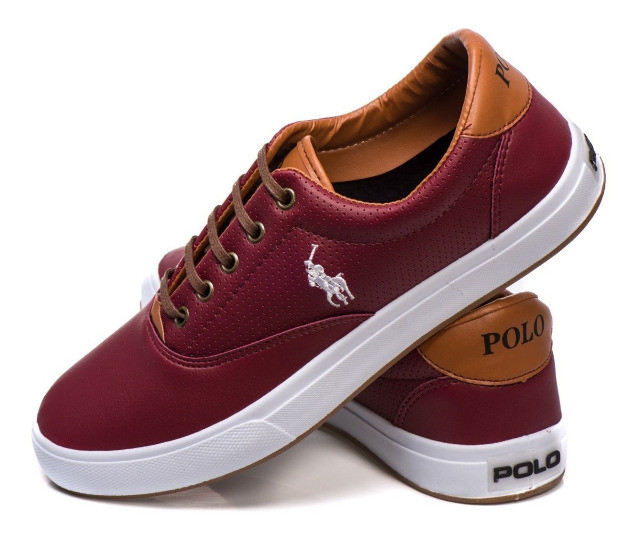 tenis de couro polo