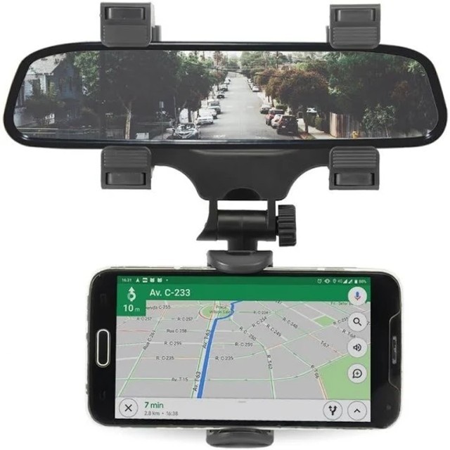 Suporte Veicular Celular Retrovisor Automotivo - 181 - Foto 3