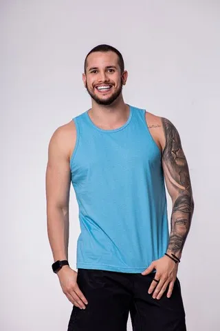 Camiseta Regata Básica 100% Algodão