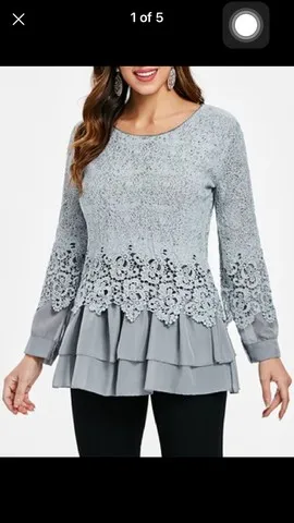 Blusa em renda