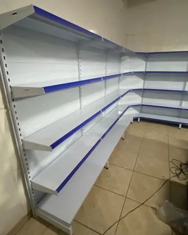 Rack cereal para supermercado Gôndolas novas de aço pronta entrega  - Foto 3