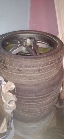 Vendo rodão aro 18 universal com pneus - Foto 2
