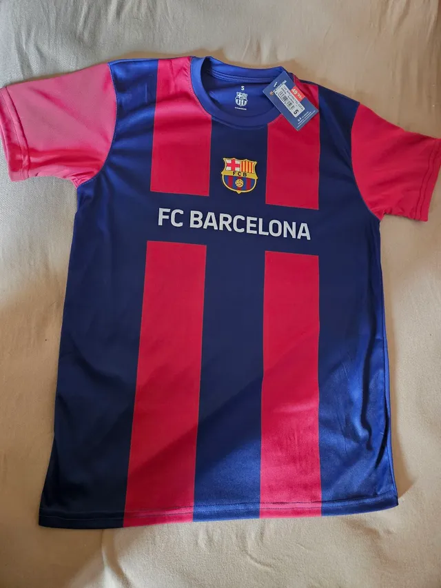 Camisa Barcelona 14/15 I Home Retro Vermelha e Azul Nike