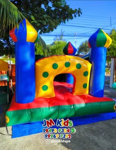 Aluguel de Pula Pula Piscina de Bolinhas Pipoca Algodão Doce Tobogã Inflável Cama Elástica - Foto 4