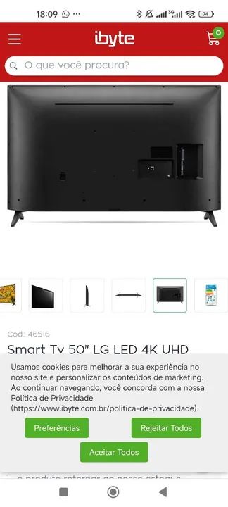 TV smart LG 50 polegadas - Foto 3