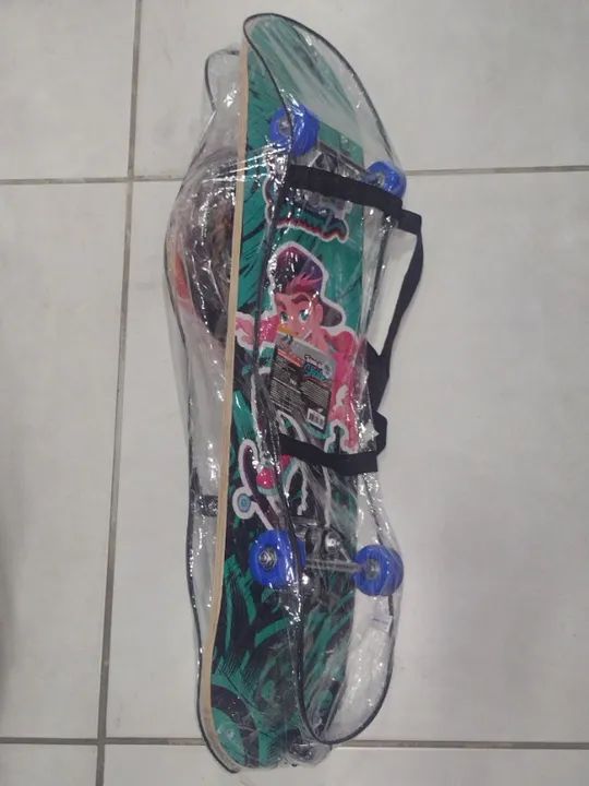 Skate infantil + Kit De Segurança Capacete Joelheira E Tornozeleira - Foto 2