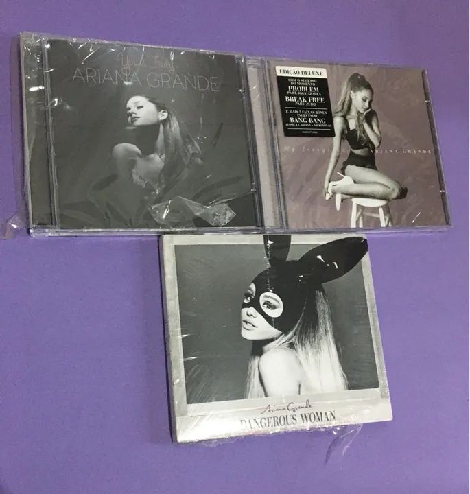 Coleção CDs Ariana Grande - Yours Truly + My Everything + Dangerous Woman