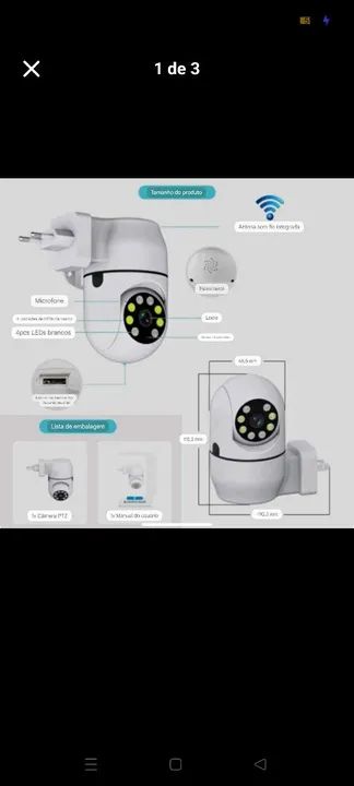 Camera Inteligente de Tomada Wifi Yoosee