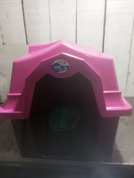 Casinha para cachorro rosa