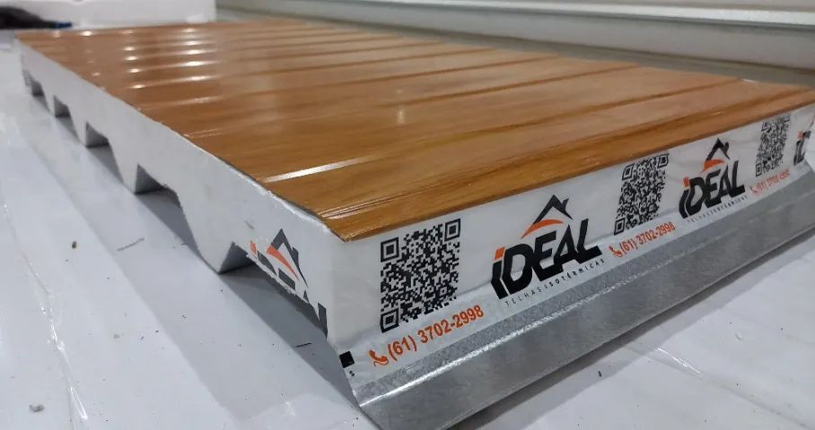 Telhas Térmicas Modelos Aço Reto Amadeirados - Ideal Telhas - Foto 3