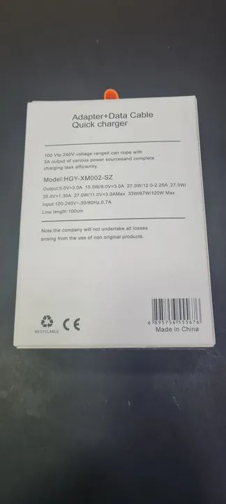 Carregador Turbo Xiaomi 67w Original + Cabo Usb-C  - Foto 2