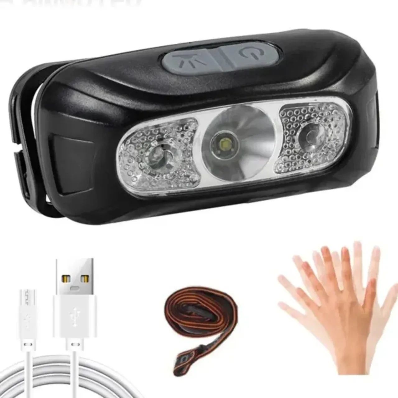 Lanterna de cabeça com sensor  - Foto 3