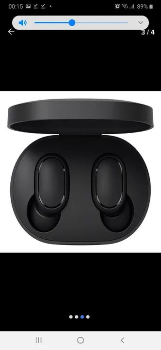 Fone de Ouvido Airdots Redmi 2 Sem Fio Bluetooth TWS Gamer Preto Wireless - Foto 3