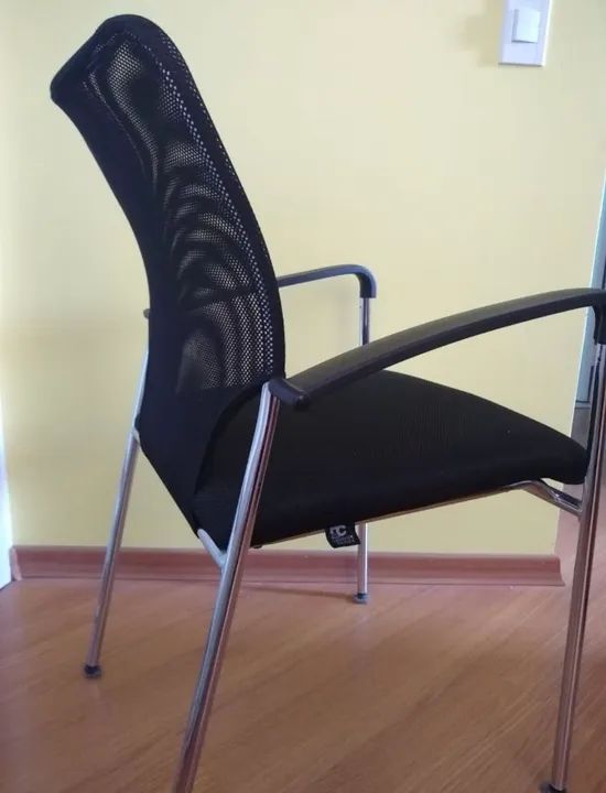 Cadeira de Escritório Mesh Preta - Moderna e Confortável - Foto 4