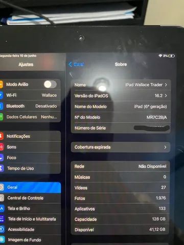 Apple iPad (9,7 polegadas, Wi-Fi + Cellular, 128 GB) - Cinza espacial - Foto 5
