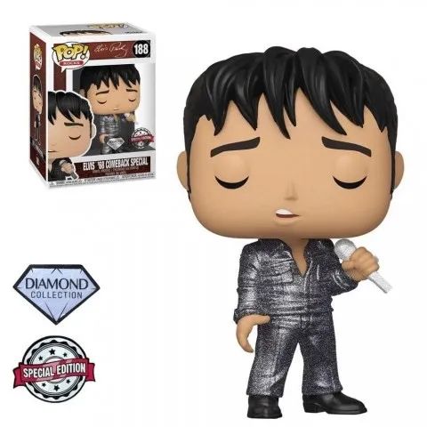 Funko Pop Elvis 68 Comeback Special 188 Exclusivo
