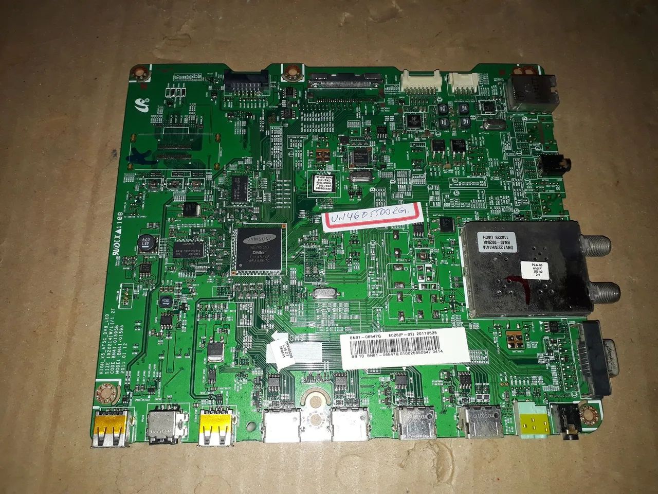 Placa Mãe Samsung UN46D5500RG - TV 46 polegadas64318336278147120