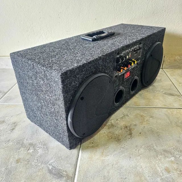 Caixa De Som c/ Bateria 150w - Artesanal - Foto 3