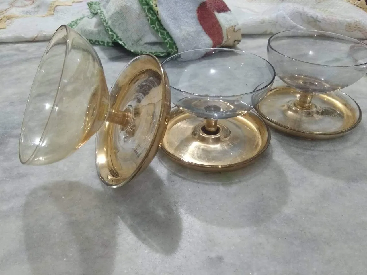 Três taças antigas anos 50
