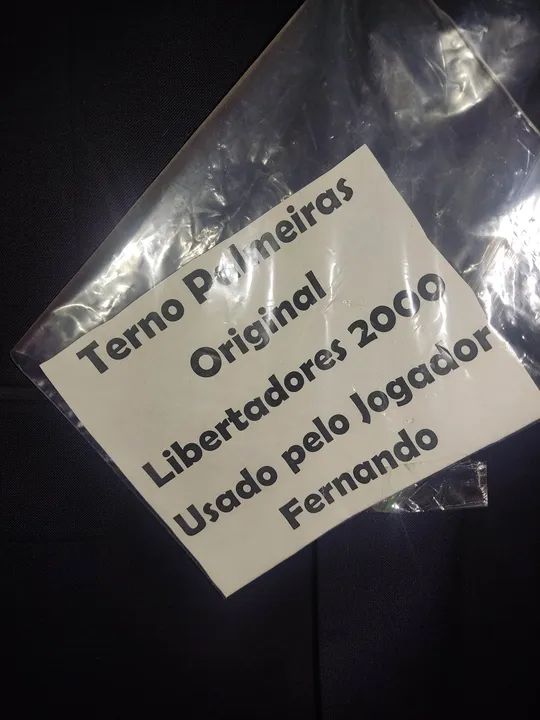 Terno palmeiras libertadores 2000 jogador original - Foto 4