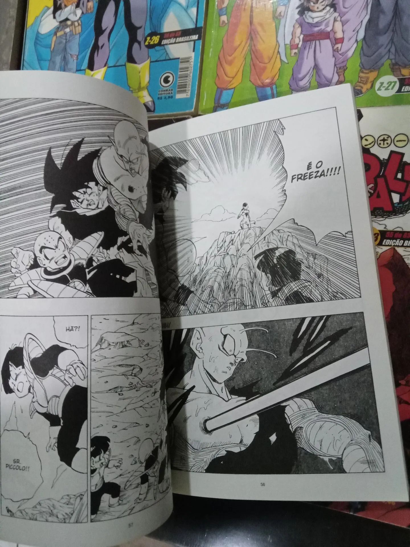 8 Mangás Dragon Ball Z da editora conrad saga frezza e Cell