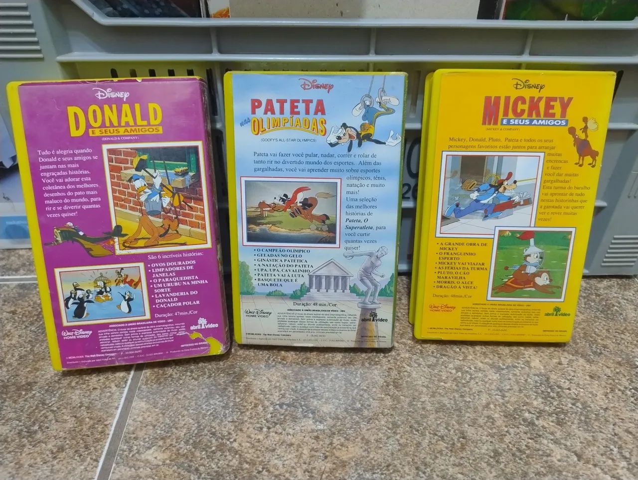 Lote 3 VHS - Disney Mickey, Donald e Pateta - Foto 2