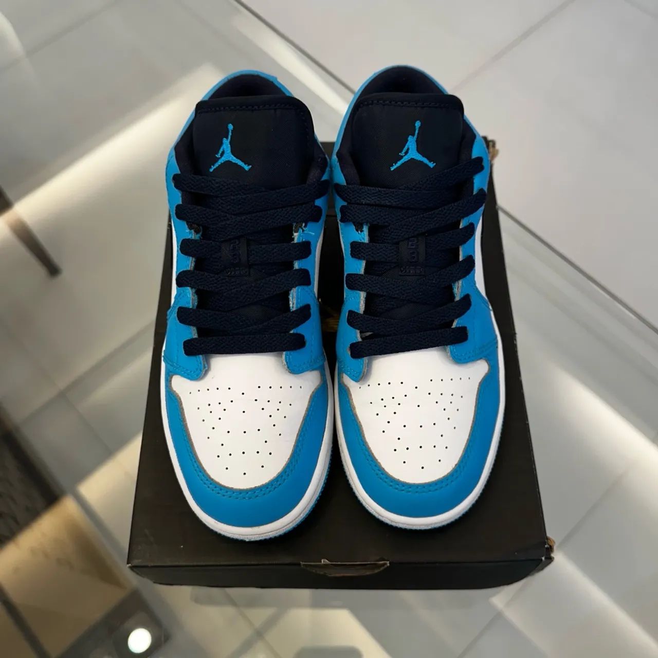 Tênis Nike Air Jordan 1 Low Unc Original - Foto 3