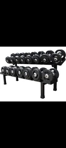 Kits de dumbells injetados,  anilhas e outros - Foto 2