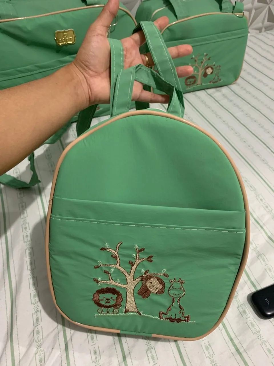 Kit de Bolsa maternidade verde  - Foto 5