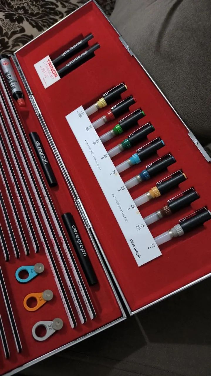 Estojo normógrafo - Desenho 64861279844099120