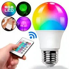 Lâmpada RGB LK-RGB-15W controle remoto colorida