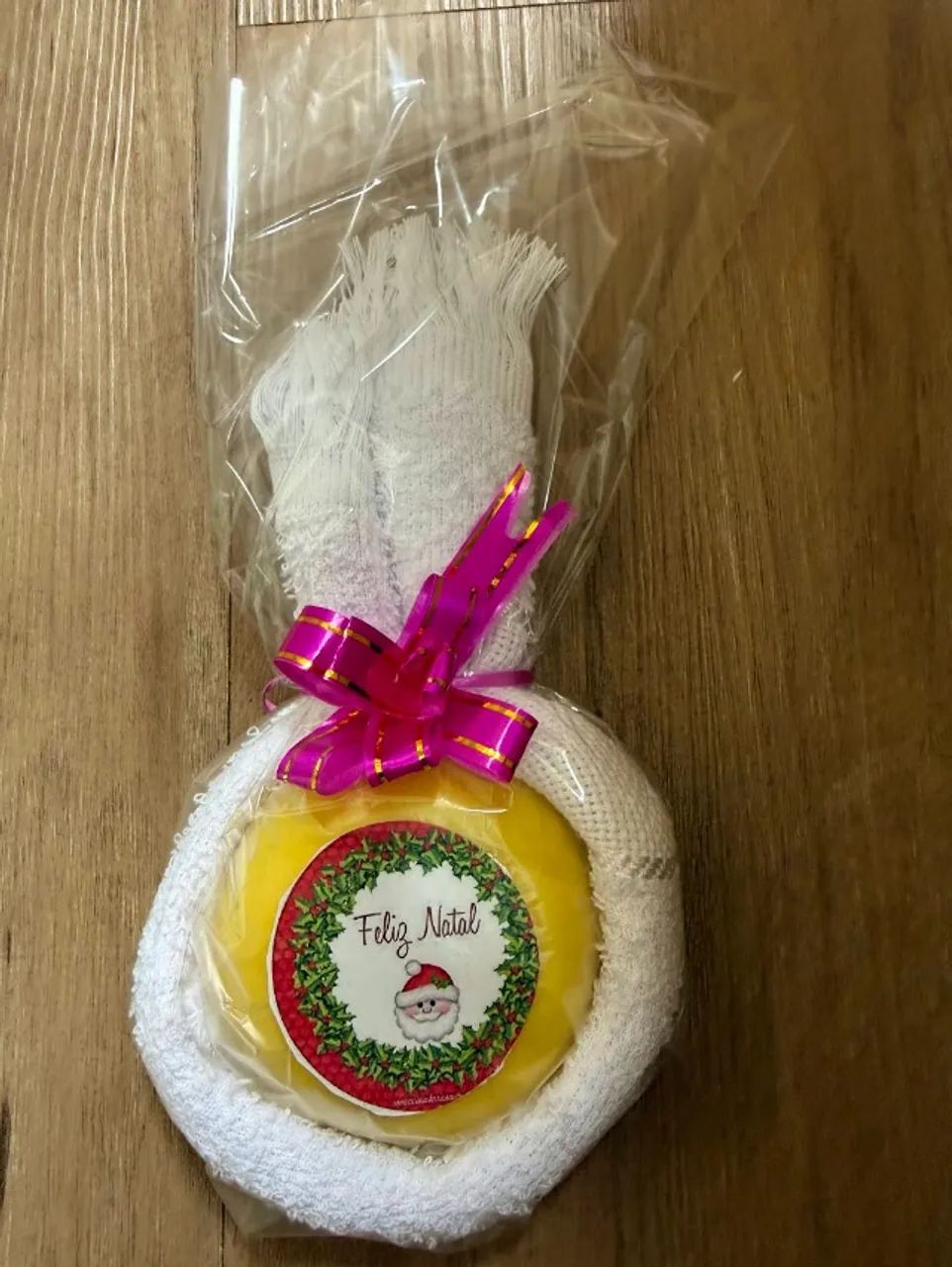 Lembracinha de Natal - Presente - Kit - toalha de mão e sabonete