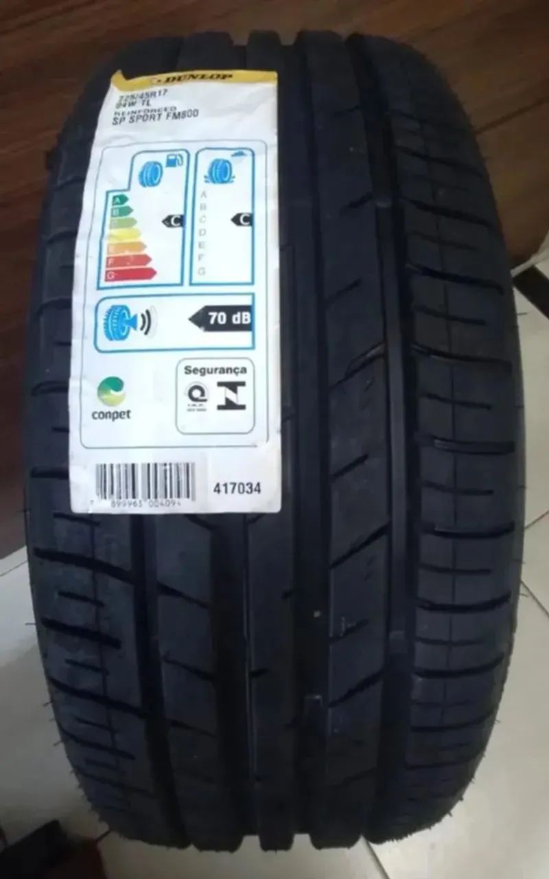 225/45R17 Dunlop Sport FM800 R$ 529,00 UND - Foto 2