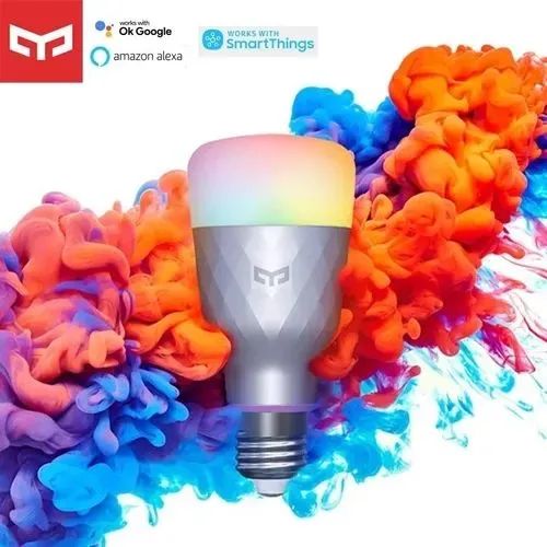 Lâmpada Inteligente Yeelight Colorida - Compatível com Alexa e Google