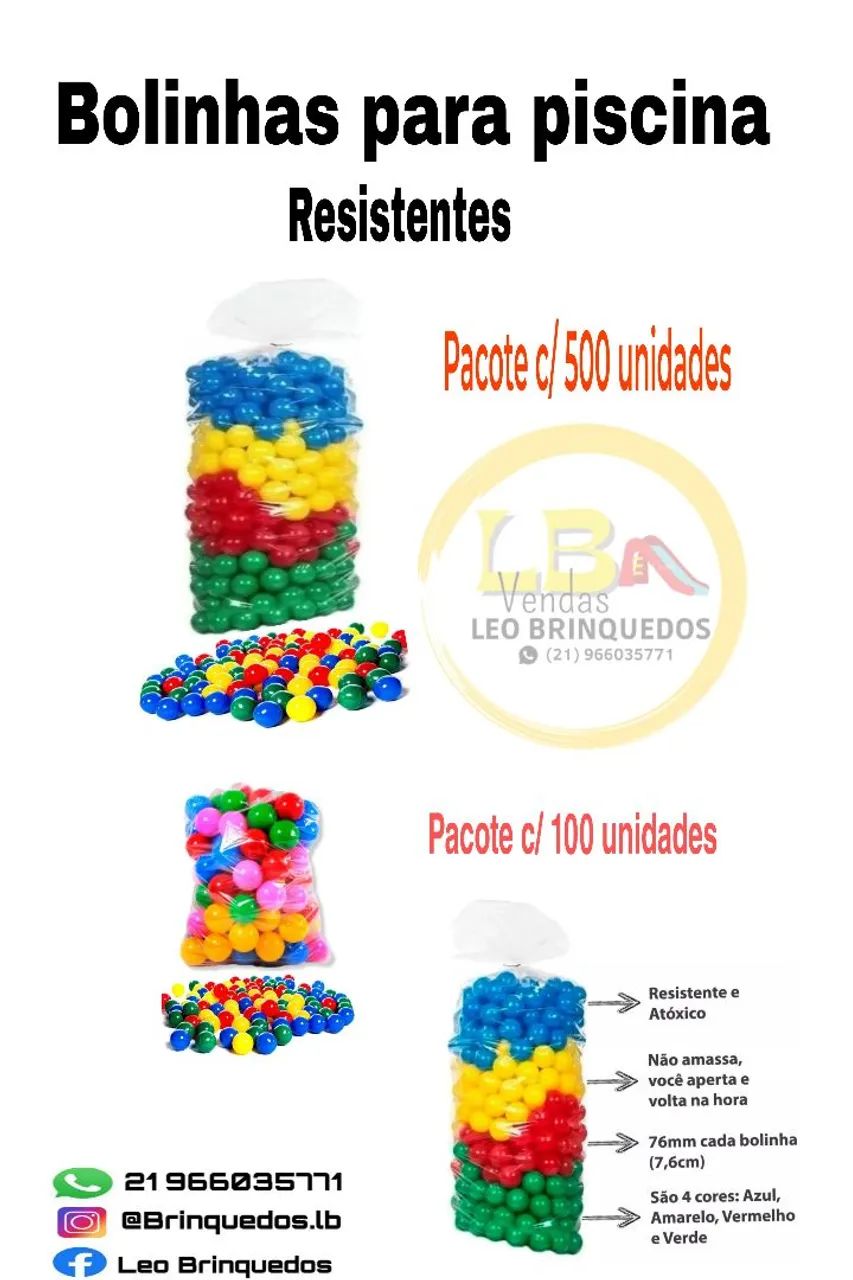 Bolinhas e Espuma para Piscina - Super Resistentes - Foto 2