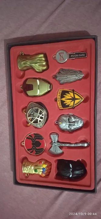 Conjunto de pingentes/chaveiros Vingadores Ultimato  - Foto 2