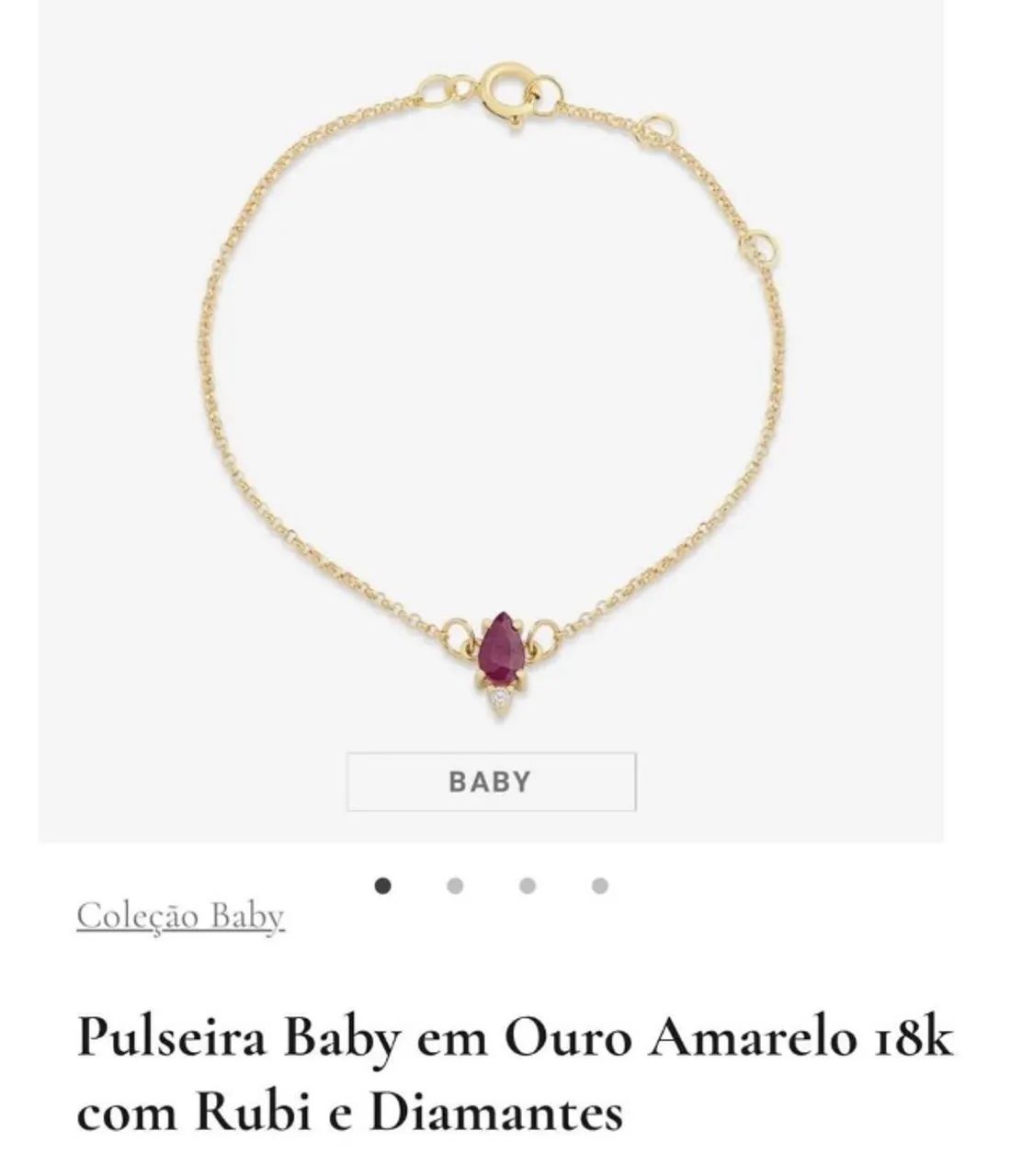 Pulseira Ouro Baby Vivara  - Foto 2