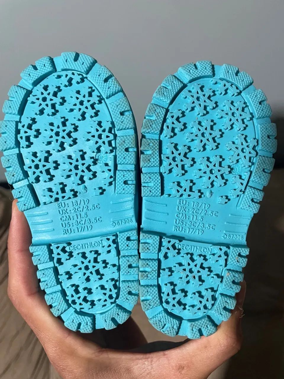 Botas de Neve Infantis - Azul Turquesa - Foto 3